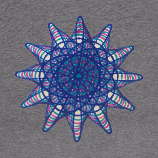 Spirograph Candy Shell Pattern by Travelling_Alle